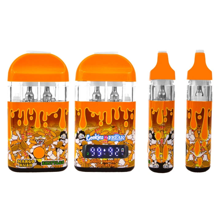 Cookies Freak Brothers V2 2ml Disposable Vape USA STOCK New Empty Dual  Flavor Chambers LED Screen - topvapesupply.com