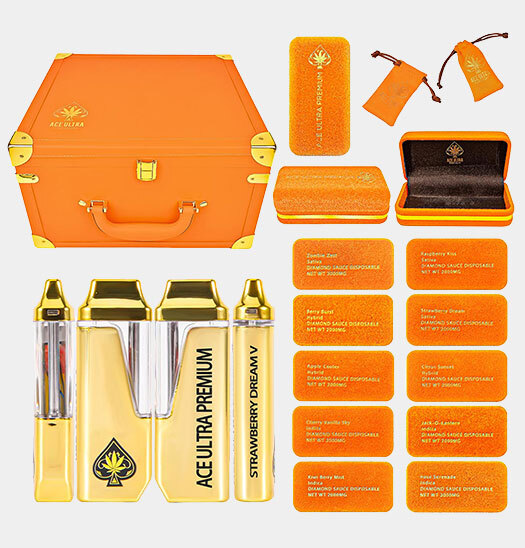 ACE Ultra Premium 2ML Diamond Sauce Disposable USA STOCK 2000MG Empty Gold Spring Edition Vape