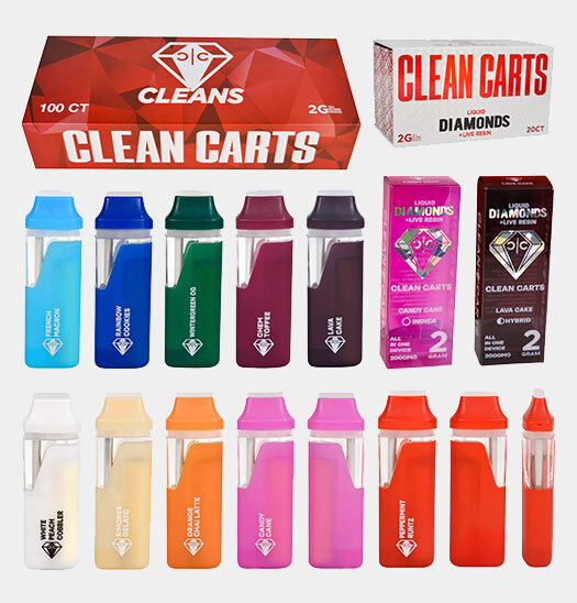 Clean Carts Liquid Diamonds 2G Disposable Vape Pen 2025 New USA STOCK Empty Wholesale