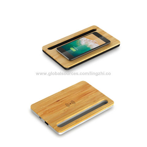 Wireless charging pads,Bamboo Wireless Charger,Desktop Organizer