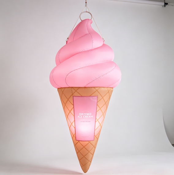 Ice‑Cream Hanging LED Inflatable Custom Event Decoration
