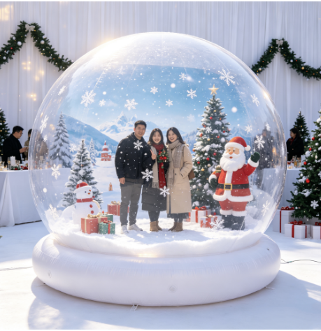 Inflatable Snow Globes Are Perfect For Photo Ops