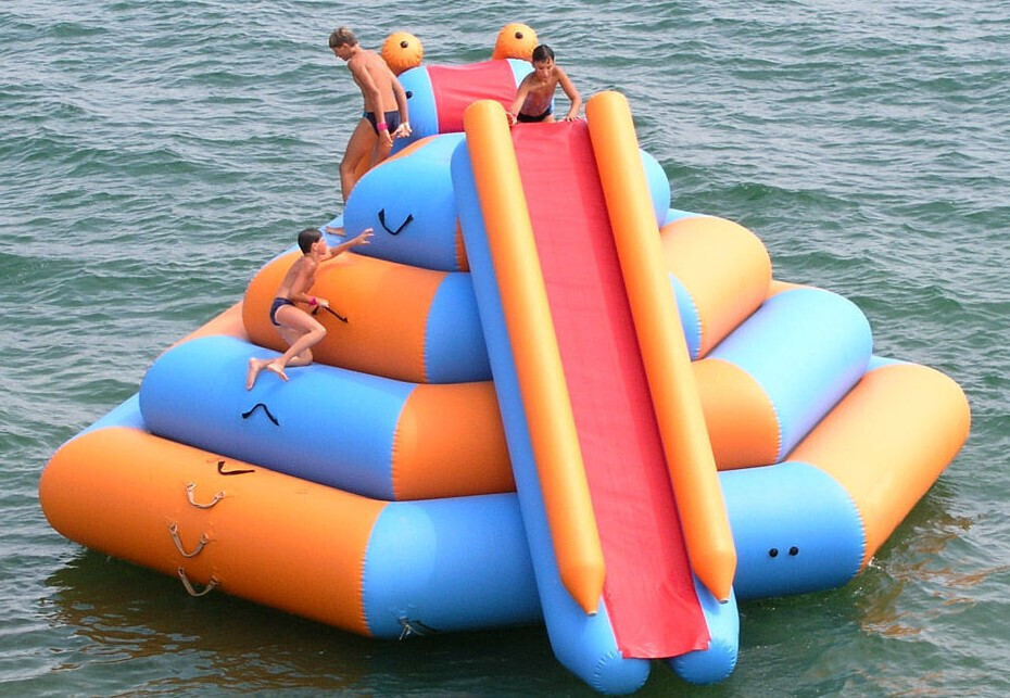 aqua Inflatable  Floating tower toys with slide