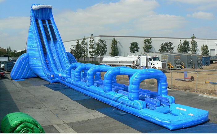 High quality cheap commercial grade giant heavy duty jumbo inflatable water slide with pool
