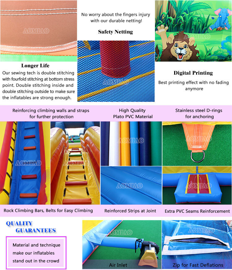 High quality cheap commercial grade giant heavy duty jumbo inflatable water slide with pool