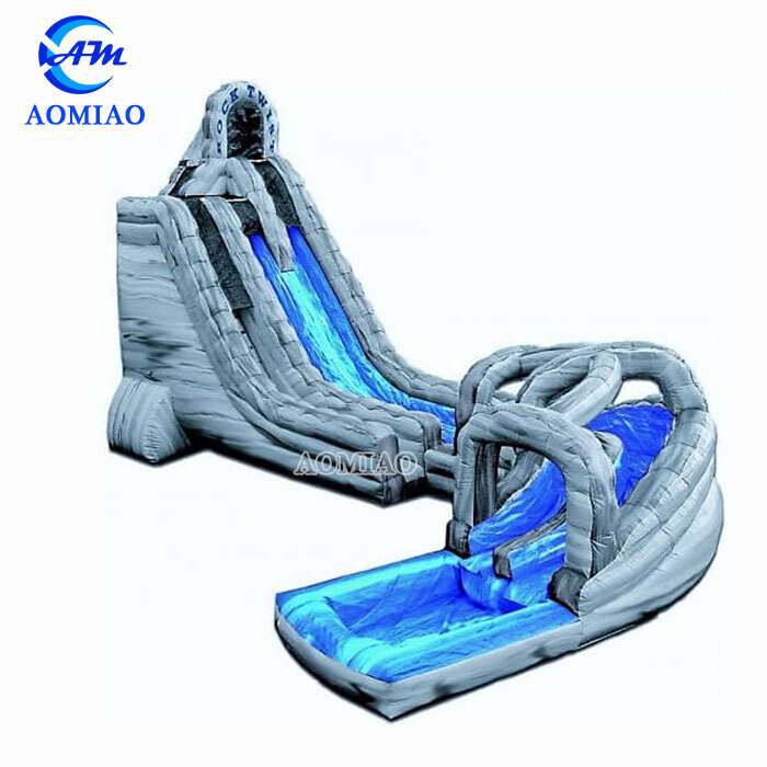 High quality cheap commercial grade giant heavy duty jumbo inflatable water slide with pool