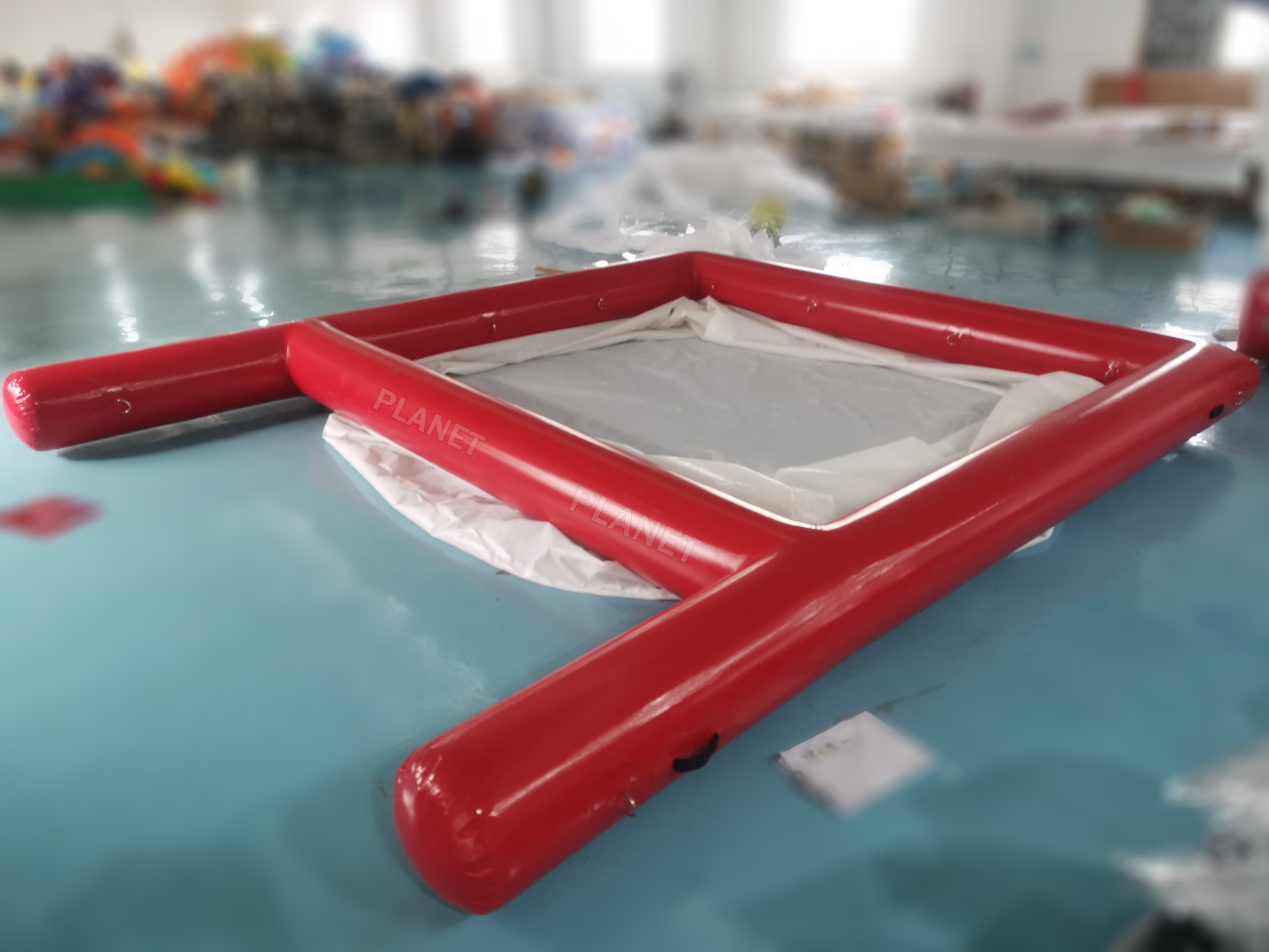 Cheap Portable Inflatable Ocean Yacht Pool With Jellyfish Net For Sailboat