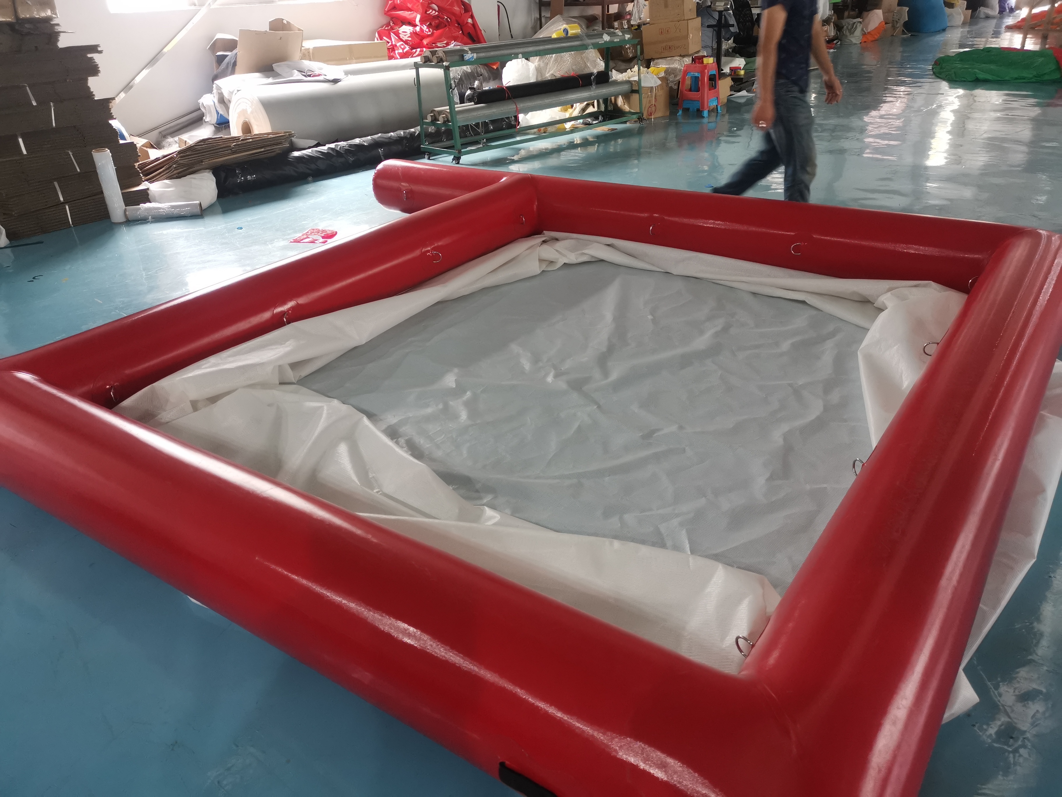 Cheap Portable Inflatable Ocean Yacht Pool With Jellyfish Net For Sailboat