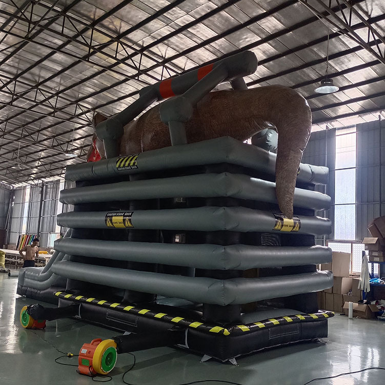 gray black bounce with slide Customized big dinosaur  on the inflatable slide bounce house top new design wall for gray black bounce with slide large gray black bounce with slide,inflatable slide bounce house