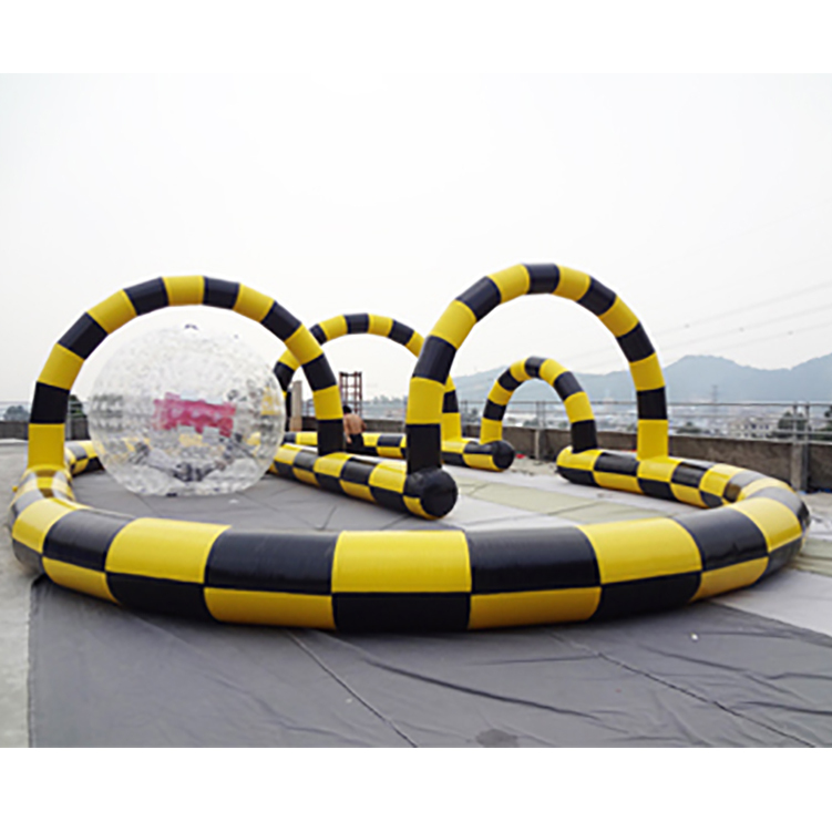 inflatable race track Customized inflatable race track for bumper cars giant inflatable go kart race track zorb balls interesting props inflatable race track,race track zorb balls
