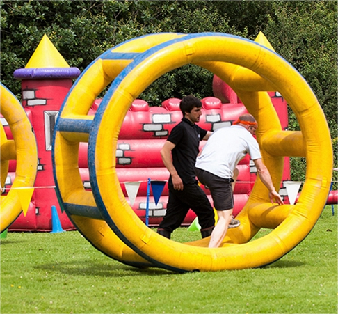 inflatable water rolling wheels