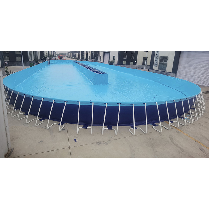  frame pool,swimming pool Outdoor Adult Family Swimming Pool Above Ground Pvc Oval Frame Swimming Pools for Farmed fish Aquatic grow frame pool,swimming pool