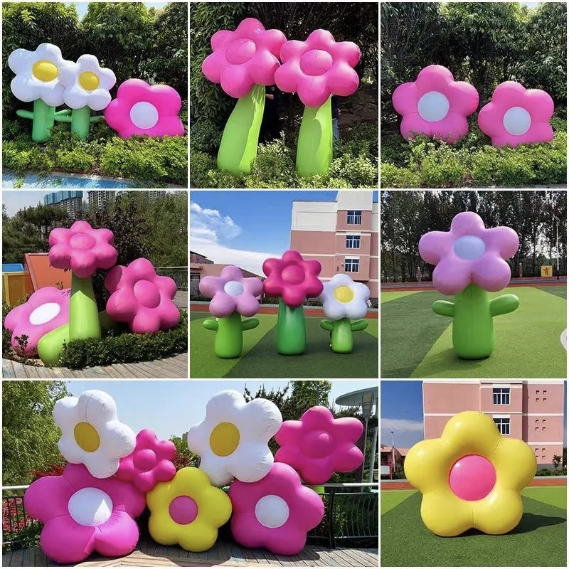 Giant Lightweight Pink Inflatable Gift Box & Envelope with Flower Elements | Multi-scene Commercial Decorations