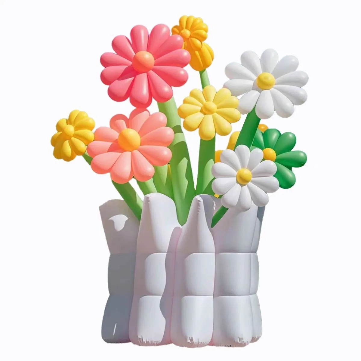 Giant Lightweight Pink Inflatable Gift Box & Envelope with Flower Elements | Multi-scene Commercial Decorations