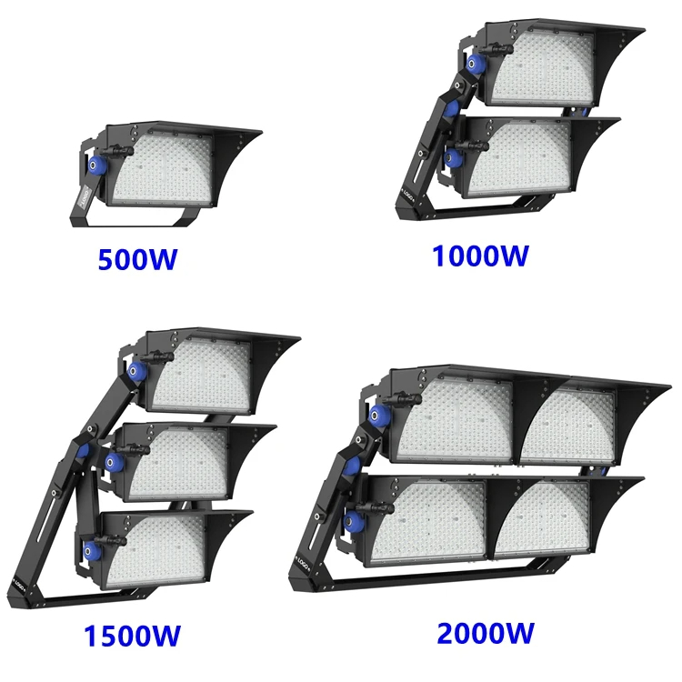 LED sport stadium light 1500w 2000w max led flood light reaction training light indoor cricket stadium light