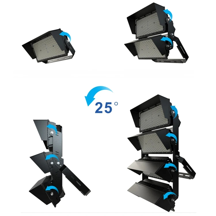 LED sport stadium light 1500w 2000w max led flood light reaction training light indoor cricket stadium light