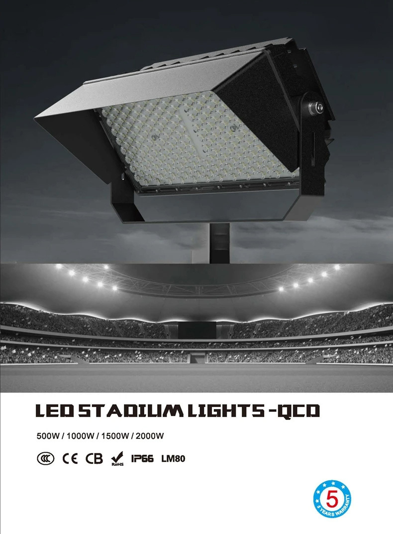 LED sport stadium light 1500w 2000w max led flood light reaction training light indoor cricket stadium light