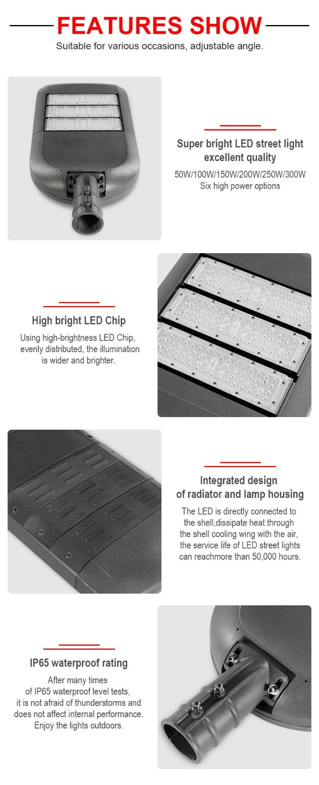 LED street light LD-LDMB, modular street lamp, 100W 120W 150W 200W 240W  250W 300W 320W Road Lamp supplier direct supply