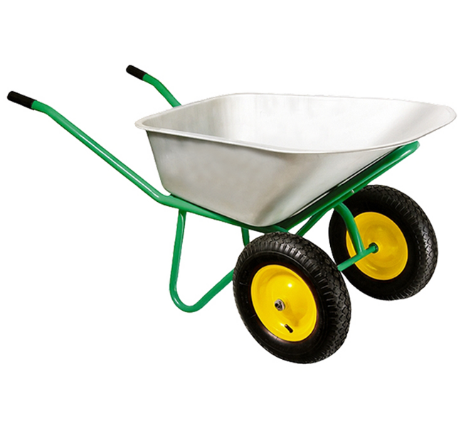 Wheel Barrow WB5009S Of 100L Galvanized Tray With 3.00-8 Two-Pneumatic Wheel  