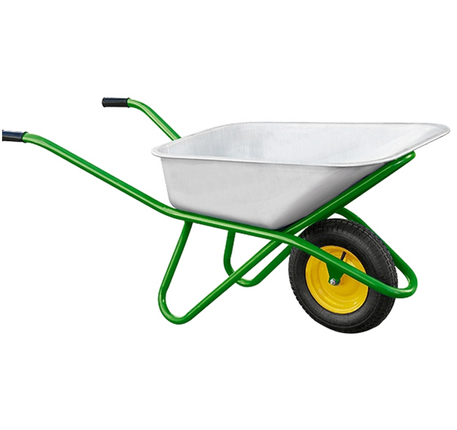  100L Galvanized Tray With 4.00-8 Pneumatic Wheel  