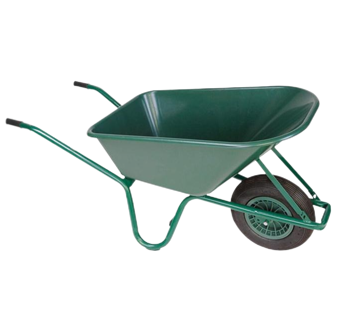 Wheel Barrow WB6414 Of 85L Plastic Tray With 4.00-8 Pneumatic Wheel  