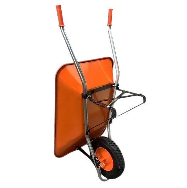 WHEELBARROW WB7490 100L Galvanized Tray, with 16x4.00-8 Pneumatic Wheel