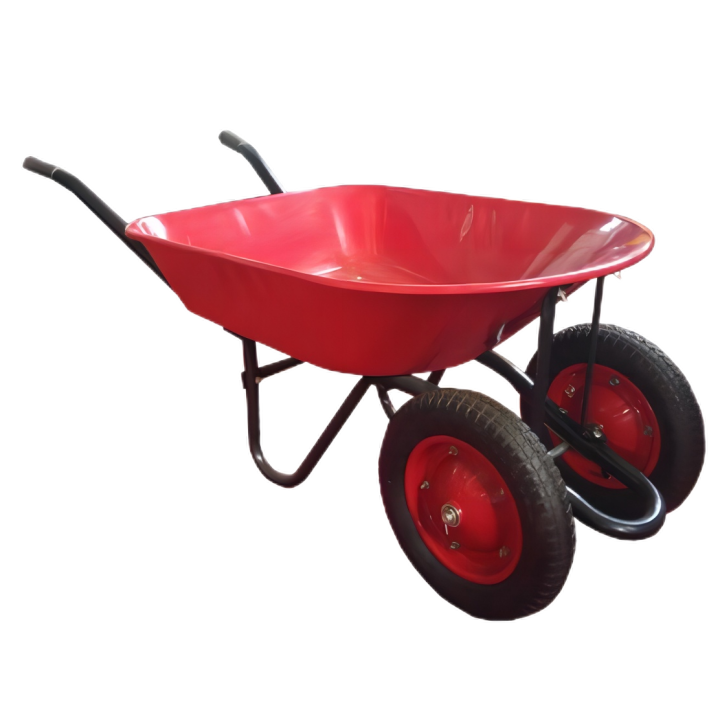 Strong Wheel Barrow WB7405B, 5cu.ft steel Tray, with 13X3Pneumatic Wheel,two-wheeler