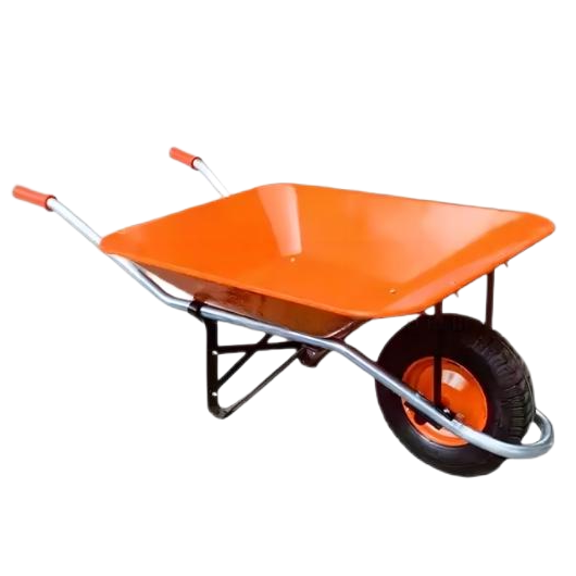 WHEELBARROW WB7490 100L Galvanized Steel, with 16"x4.00-8 Pneumatic Wheel