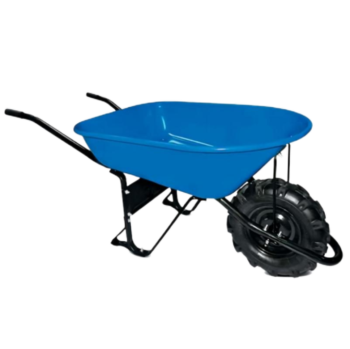 Wheel Barrow WB7400,  6 cu.ft steel Tray, with 16"x4.00-8 Pneumatic Wheel