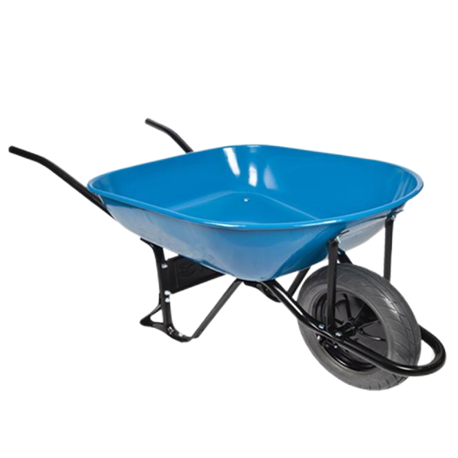 WHEELBARROW WB7401 5.5cu.ft steel Tray, with 4.00-8 Pneumatic Wheel