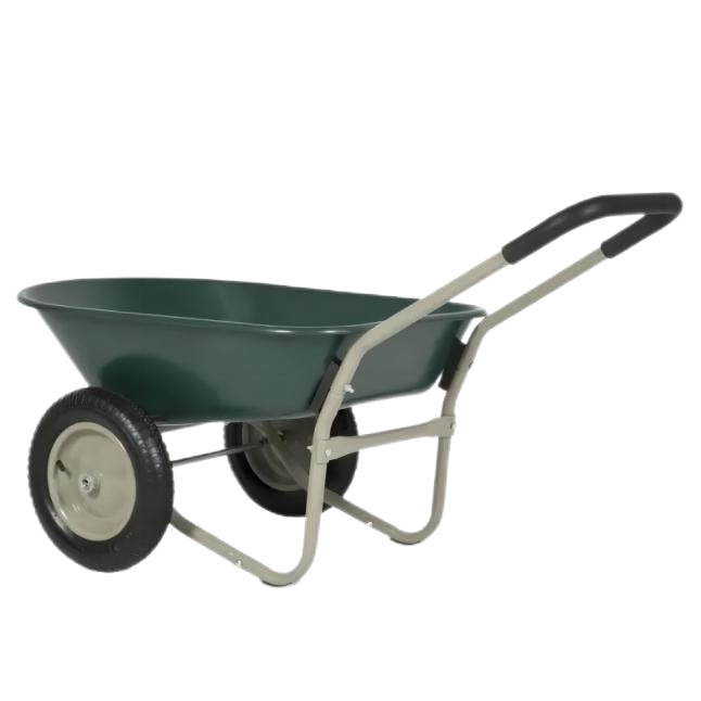 Strong Wheel Barrow WB7250, 5 cu.ft  80L steel Tray, With 3.50-8  Two Pneumatic Wheel