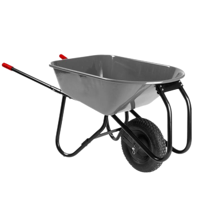 Strong Wheel Barrow WB7260, 6 cu.ft  100L steel Tray, with 16x4.00-8 Pneumatic Wheel