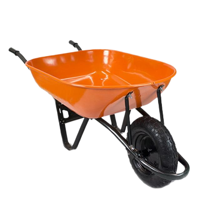  5 cu.ft 70L Steel Tray, With 4.00-8 Pneumatic Wheel