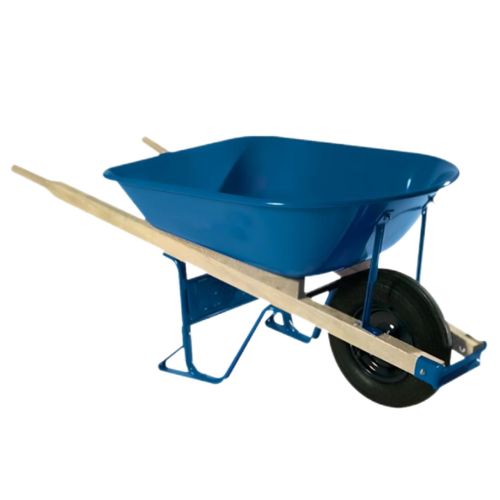5.5 cu.ft 80L Steel Tray, With 16X3.50-8 Pneumatic Wheels,Wooden Handle