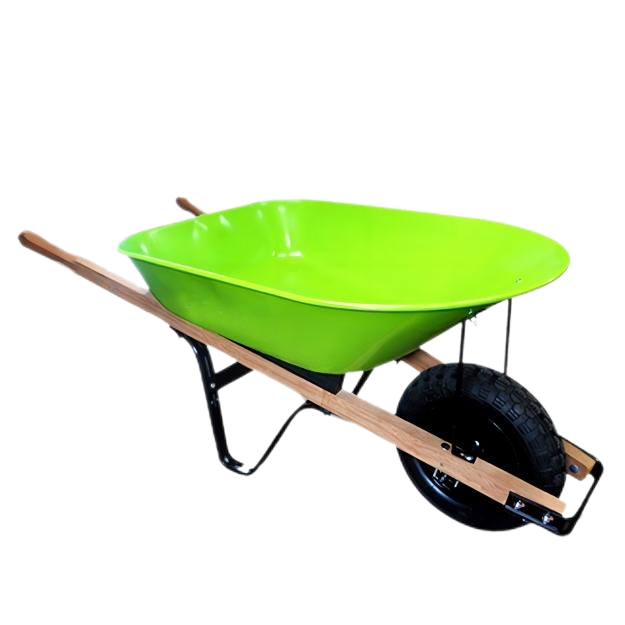 Wheel Barrow WH7800, 5 cu.ft 70L Steel Tray, With 4.00-8 Pneumatic Wheel,Wooden Handle