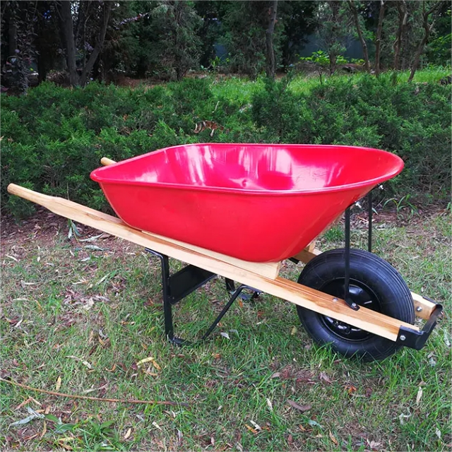 5 cu.ft 70L Steel Tray, With 4.00-8 Pneumatic Wheel,Wooden Handle