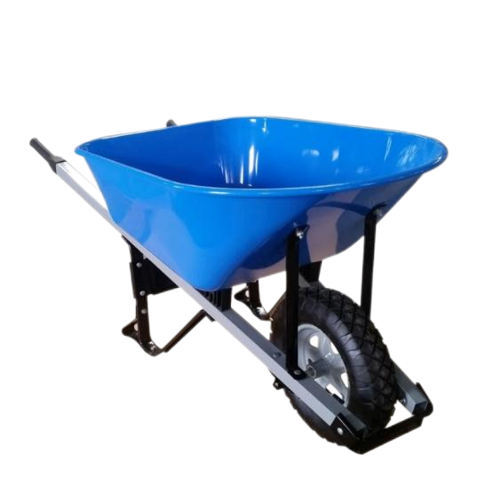 6 cu.ft 100L Steel Tray, With 16X4.00-8 Pneumatic Wheels,Stainless Steel Handle