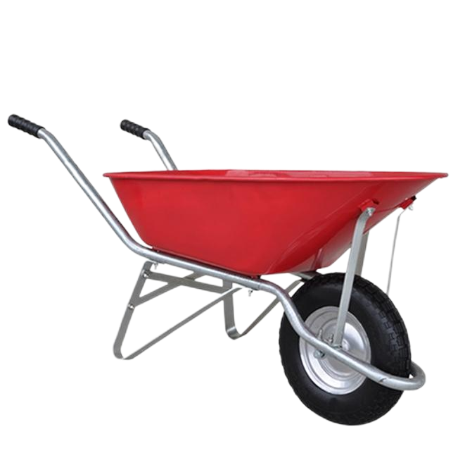 6 cu.ft 80L Steel Tray, With 4.00-8 Pneumatic Wheels 