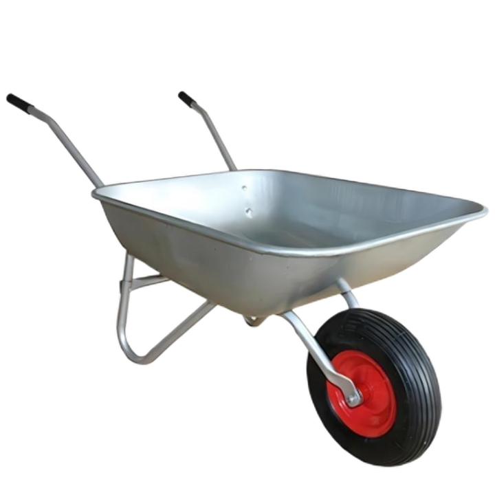 5 cu.ft 65L Galvanized Steel Tray, With 4.00-6 Pneumatic Wheels