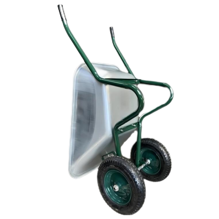 Wheel Barrow WB6203U, 6 cu.ft 85L Galvanized Steel Tray, With 3.50-8 Two-Pneumatic Wheel,For Ukraine market