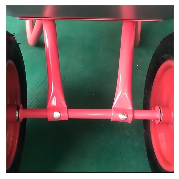 Wheel Barrow WB6204S, 5 cu.ft 65L Galvanized Steel Tray, With 3.00-8 Two-Pneumatic Wheel