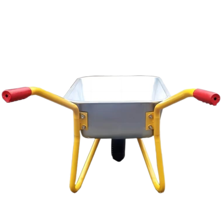 Wheel Barrow WB6404H, 5 cu.ft 85L Galvanized Steel Tray, With 4.00-8 Pneumatic Wheel