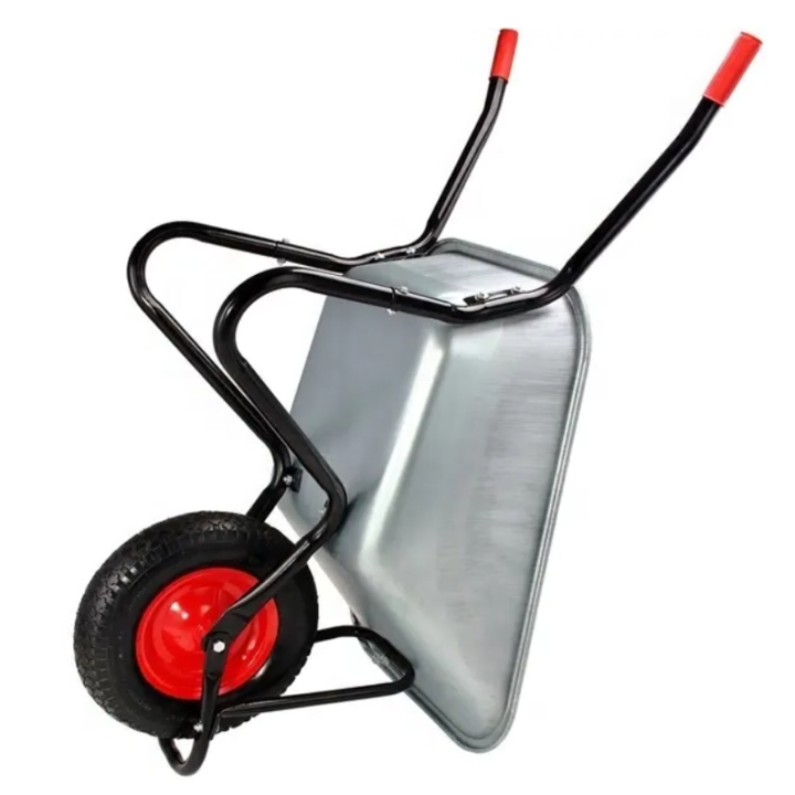 5 cu.ft 85L Galvanized Steel Tray, With 4.00-8 Pneumatic Wheel