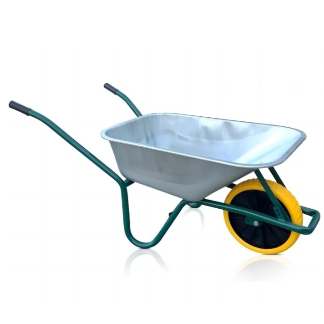 5 cu.ft 85L Galvanized Steel Tray, With 4.00-8 Pu Flat free wheel