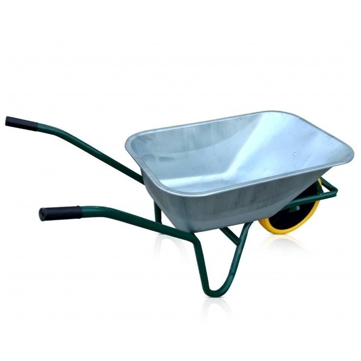 5 cu.ft 85L Galvanized Steel Tray, With 4.00-8 Pu Flat free wheel