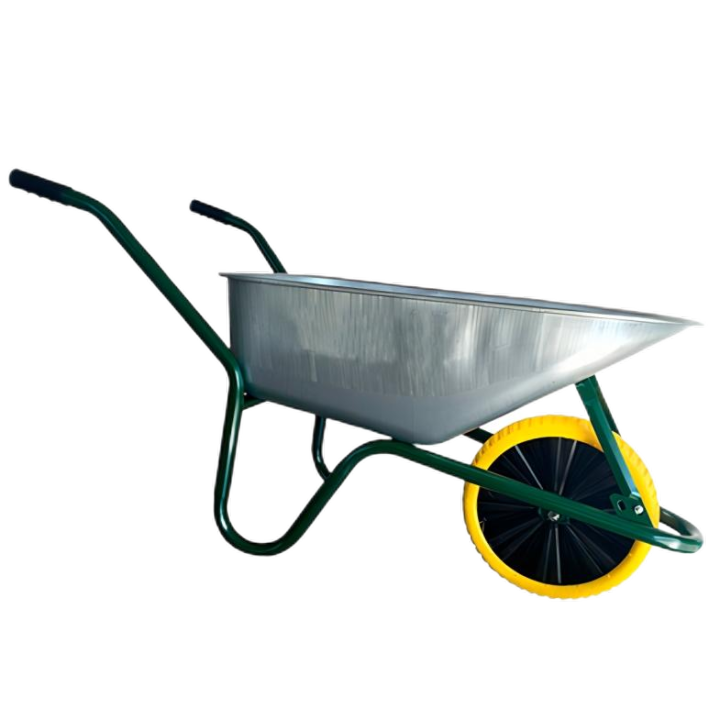 5 cu.ft 85L Galvanized Steel Tray, With 4.00-8 Pu Flat free wheel