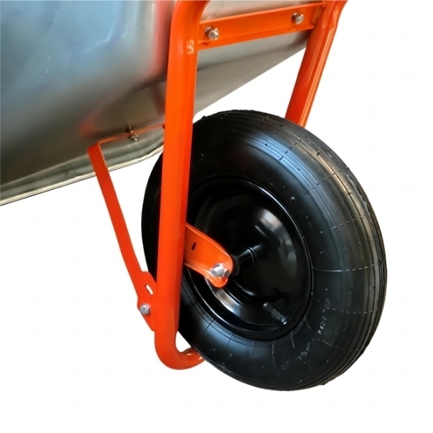 5 cu.ft 85L Galvanized Steel Tray, With 4.00-8 Pneumatic Wheel