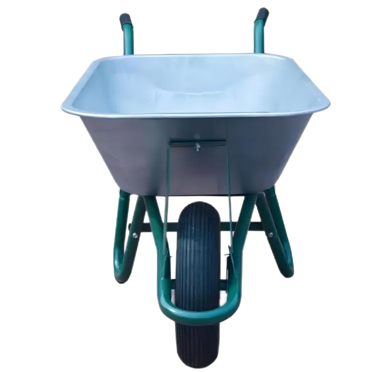 Wheel Barrow WB6414B, 8 cu.ft 110L Galvanized Steel Tray, With 4.00-8 ...