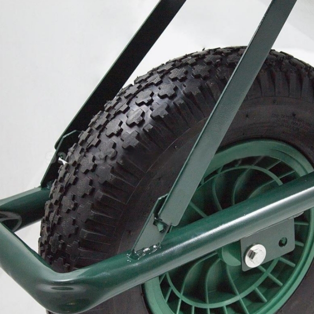 Wheel Barrow WB6414P, 5 cu.ft 85L Galvanized Steel Tray, With 4.00-8 Pneumatic Wheel