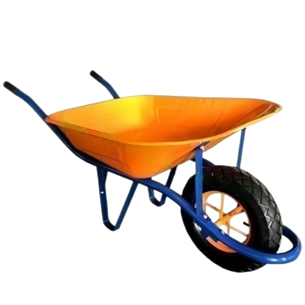 Wheel Barrow WB6400G, 5 cu.ft 65L Steel Tray, With 4.00-8 Pneumatic Wheels